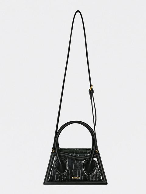 Kookai BAG TINY CROCO BLACK