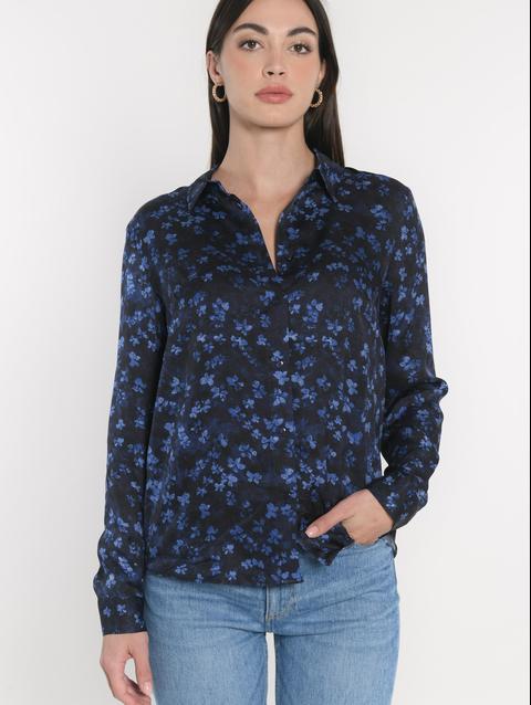 Kookai CHEMISIER BLOUSE CAMILLE MARINE