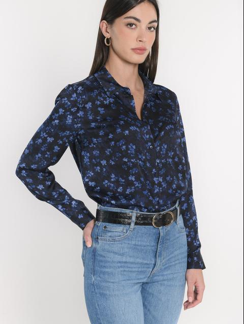 Kookai CHEMISIER BLOUSE CAMILLE MARINE