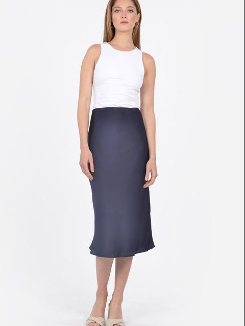 Kookai JUPE SATIN MIDI ELLIS ECLIPSE