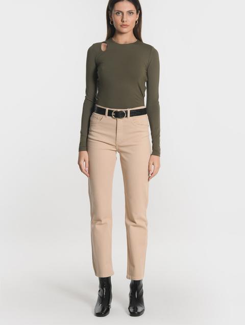 Kookai PANTALON CROPPED SPORTWEAR BRENDA CAMEL