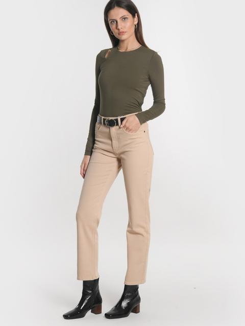 Kookai PANTALON CROPPED SPORTWEAR BRENDA CAMEL