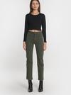 Kookai PANTALON CROPPED SPORTWEAR BRENDA KAKI