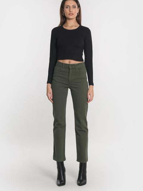 Kookai PANTALON CROPPED SPORTWEAR BRENDA KAKI