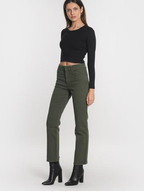 Kookai PANTALON CROPPED SPORTWEAR BRENDA KAKI