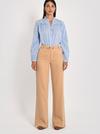 Kookai PANTALON LARGE TENCEL SUN BEIGE