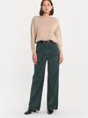 Kookai PANTALON VELOURS FLARE SUZANNE EMERAUDE