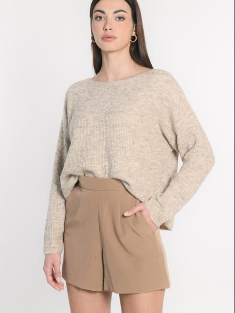 Kookai PULL BATEAU DANNA BEIGE CHINÉ