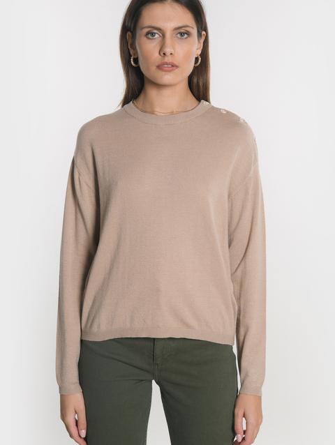 Kookai PULL BOUTONNE NOLWENN CAMEL