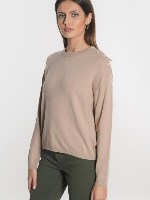 Kookai PULL BOUTONNE NOLWENN CAMEL