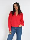 Kookai PULL COL CAMIONNEUR MINA ROUGE