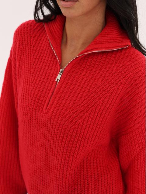 Kookai PULL COL CAMIONNEUR MINA ROUGE