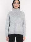 Kookai PULL COL ROULÉ JOANA GRIS CHINÉ