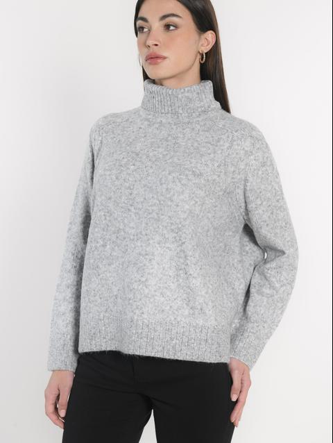 Kookai PULL COL ROULÉ JOANA GRIS CHINÉ