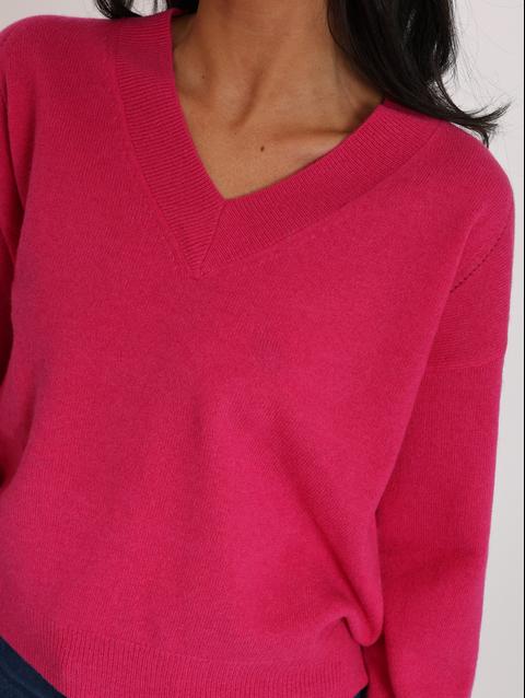 Kookai PULL COL V ANITA FUSCHIA