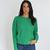 Kookai PULL LANA COL ROND GREEN