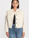 Kookai VESTE VELOURS SUZANNE BEIGE CLAIR